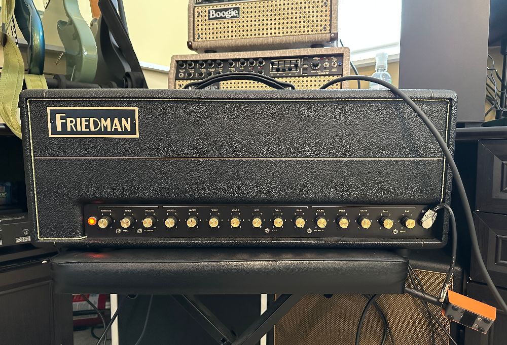 A Friedman BE-100 Deluxe, the source amp for Crimson Pyre